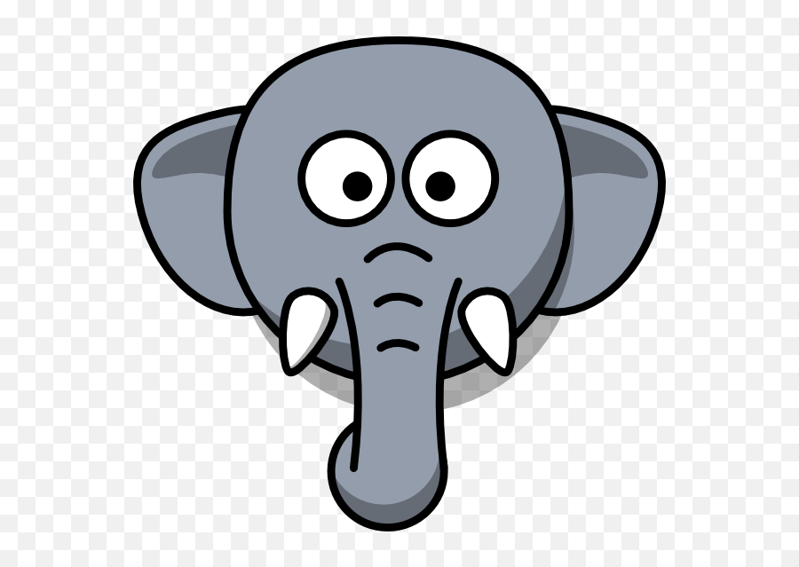 Nose Clipart Elephant Nose Elephant - Elephant Head Clipart Emoji,Elephant Emoji Png