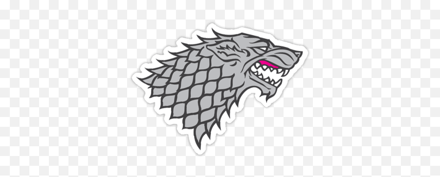 House Stark Sigil Of Thrones - Cool Game Of Thrones Stickers Emoji,Game Of Thrones Emoji Android
