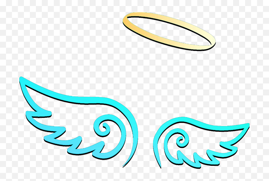 Freetoedit Wings Angel Halo Blue Yellow Crown - Angel Angel Crown Blue Png Emoji,Devil Emoji With Crown