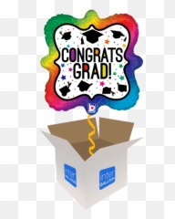 Graduation Helium Balloons Delivered In The Uk By Interballoon - Papa Birthday Balloons For Dad Emoji,Grad Hat Emoji