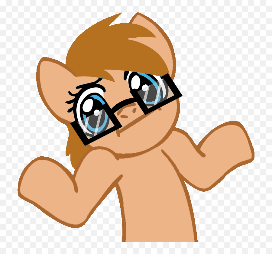 2021719 - Shrug Pony Emoji,Brohoof Emotion