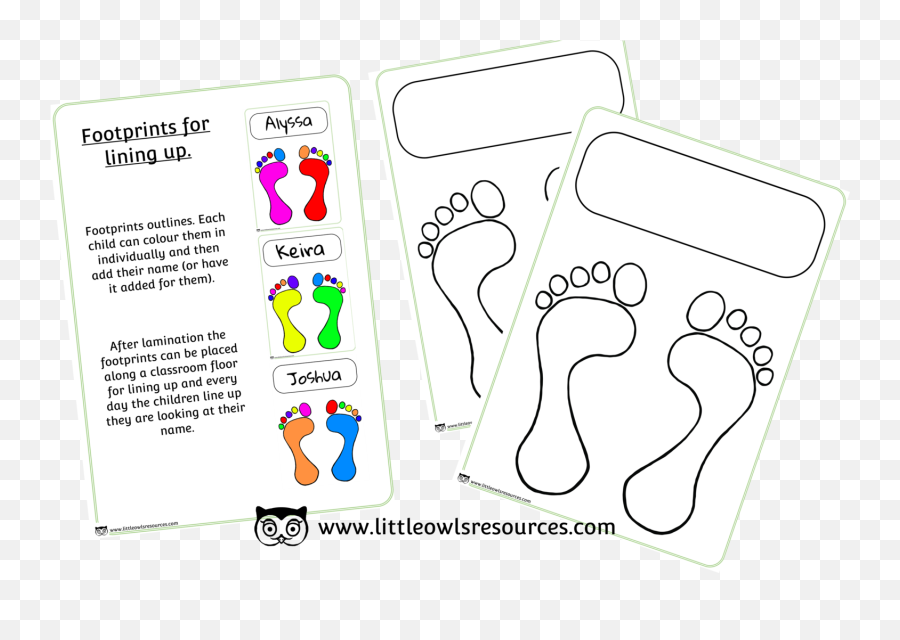 Free Footprint Lineup Early Years Eyfs Printable Resource - Dot Emoji,Feelings And Emotions Preschool Cooking