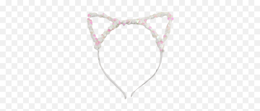 Sequin Cat Ears Headband - Solid Emoji,Cat Ear Headband Emotion