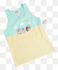 Summer Pusheen Transparent Background - Sleeveless Emoji,Pusheen Scooter Emoji