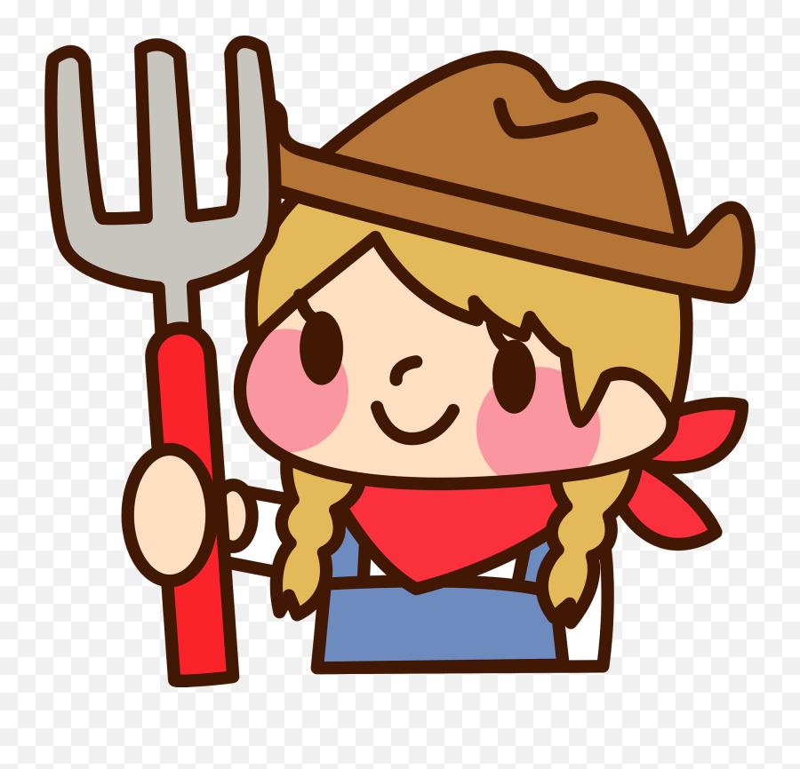 Cowgirl Is Holding A Pitchfork Clipart Emoji,Sally Face Emojis