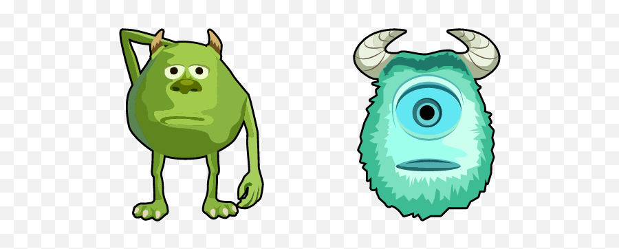 Green Aesthetic Cursors - Sweezy Custom Cursors Fictional Character Emoji,Mike Wazowski Kawaii Emoticon