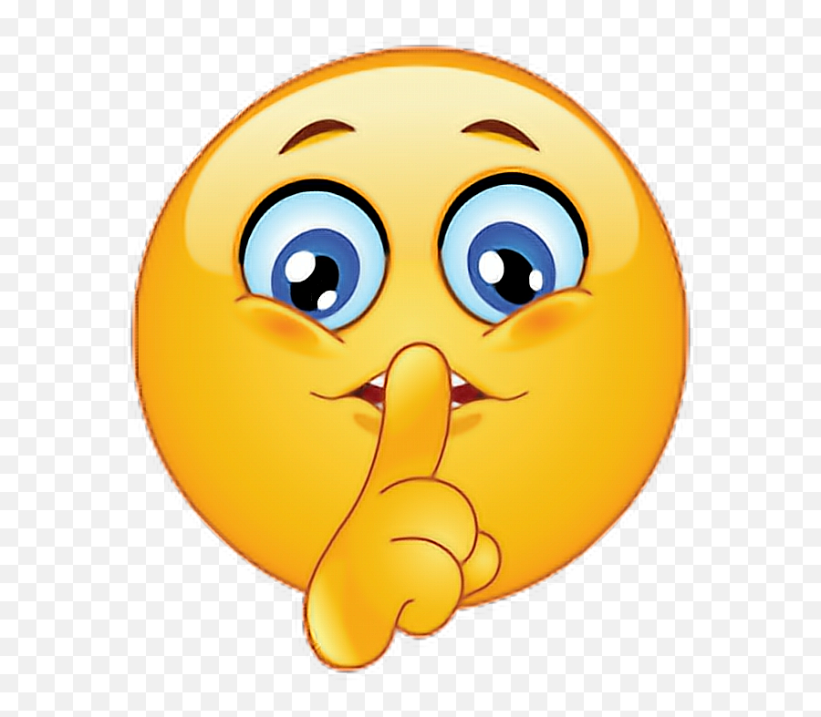 Secret Emoticon Sticker - Clipart Secret Emoji,Secrey Emoticon
