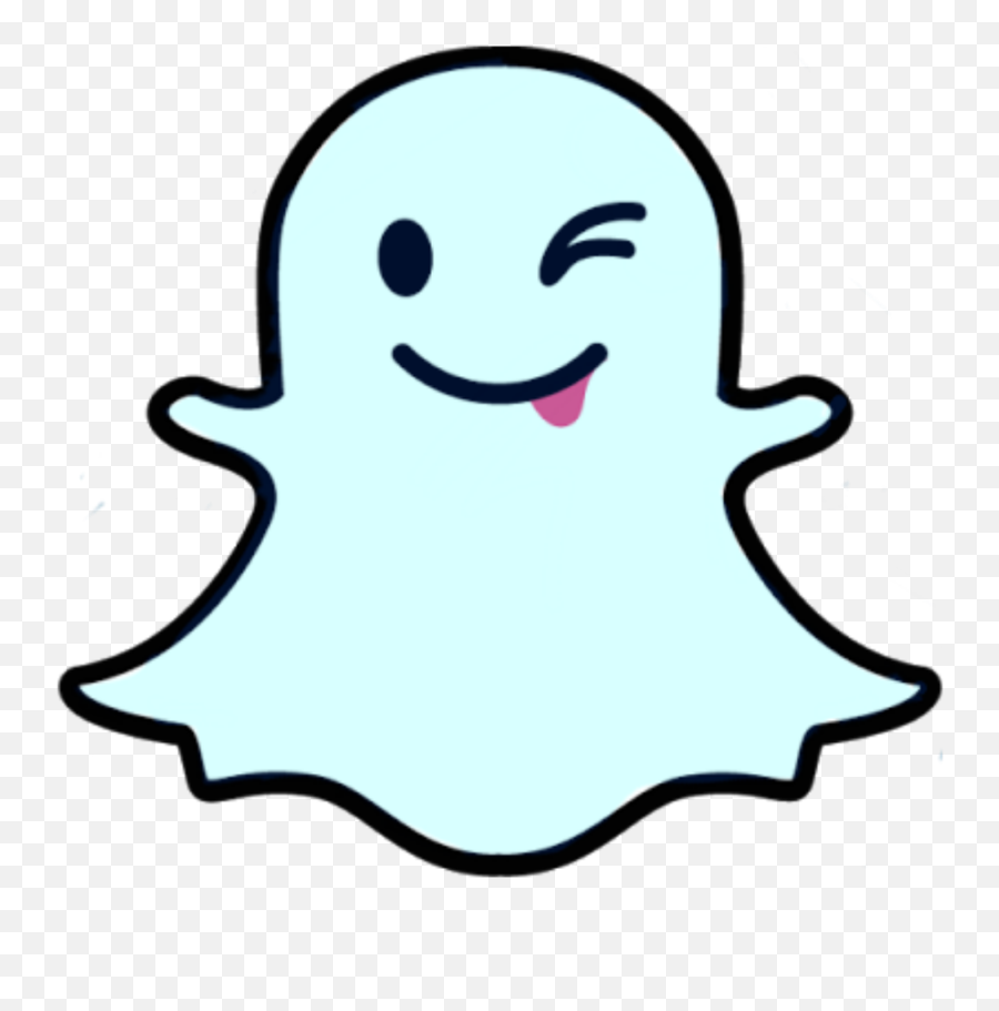 Snapchat Ghost Icon - Blue Tumblr Snapchat Logo Emoji,How To Add Emoji To Snapchat