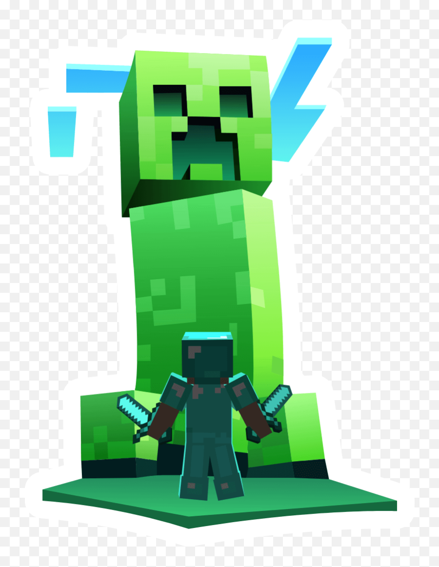 Hd 1080p Minecraft Creeper Wallpaper - Cute Minecraft Creeper Sticker Emoji,Minecraft Birthday Steve Emoji