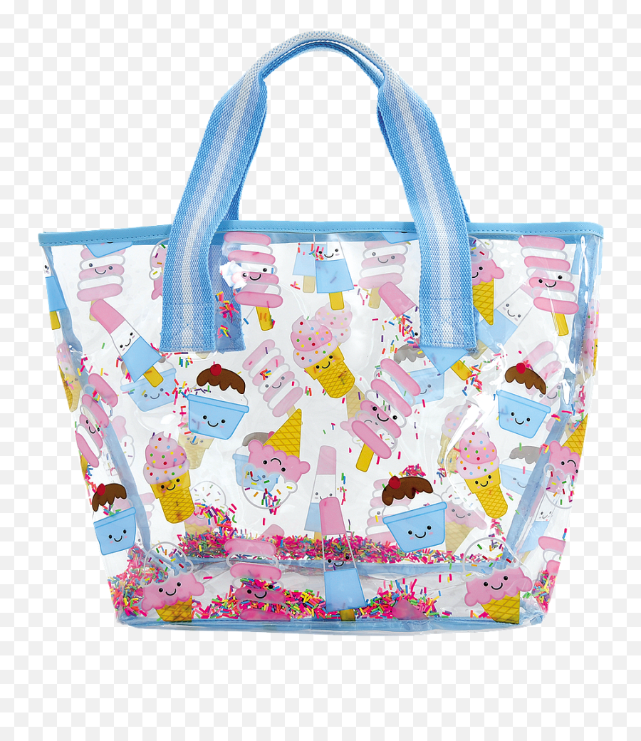 Tween Bags - Iscream Clear Tote Bag Emoji,Emoticons Prints Fashion Bags