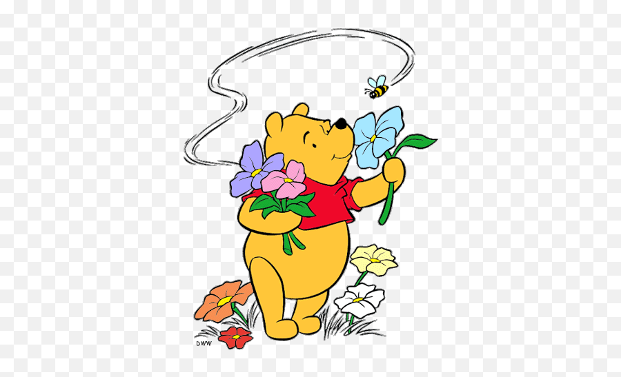 Winnie The Pooh Spring Clipart - Clip Art Library Disney Springtime Emoji,Springtime Time Emojis