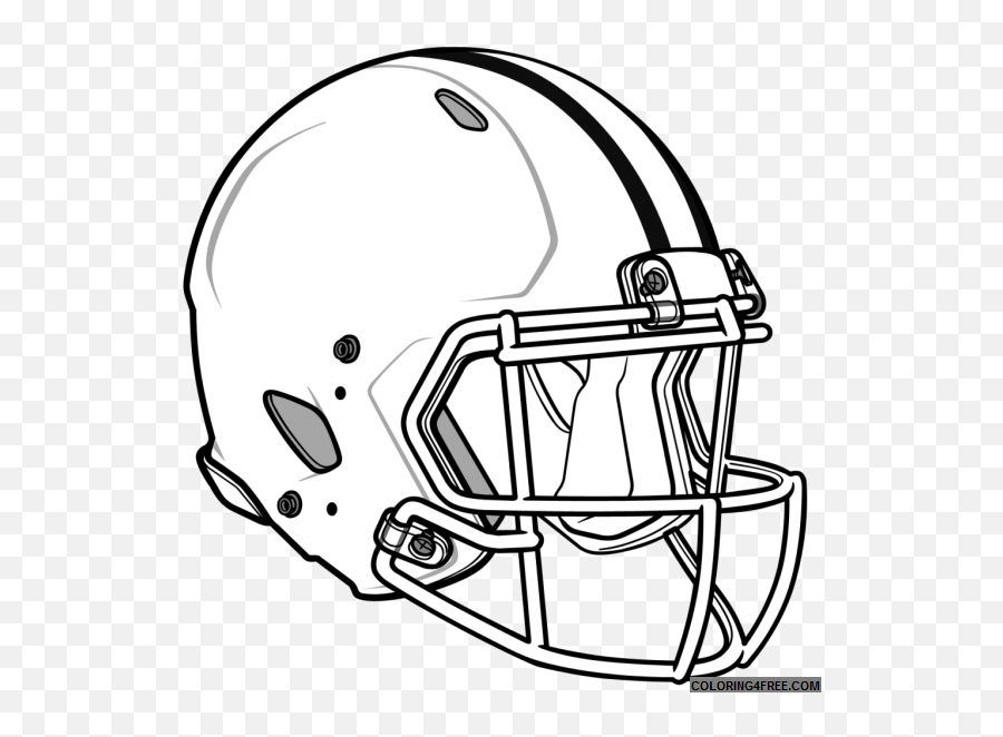 Nfl Coloring Pages Denver Broncos Logo - Draw A Football Helmet Emoji,Denver Broncos Emoji