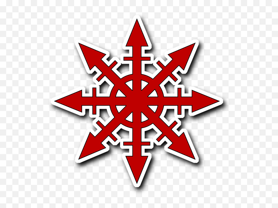 Chaos Star Red Die Cut Stickers Emoji,White Star Emoticon