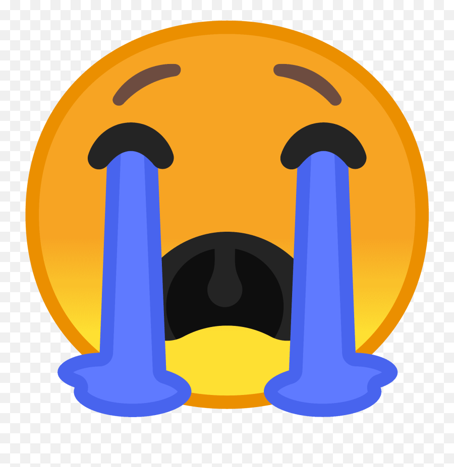 Loudly Crying Face Free Icon Of Noto Emoji Smileys - Emoji,Screaming Face Emoji