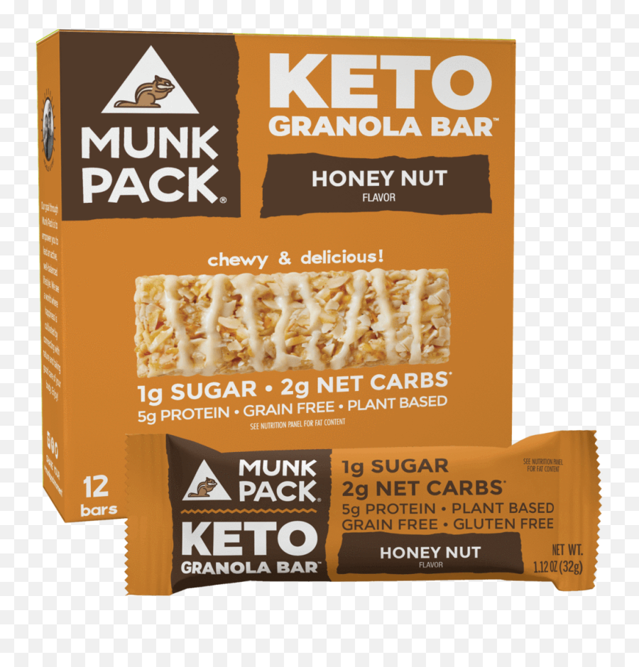 Peanut Butter Keto Granola Bar 12 - Pack U2013 Munk Pack Emoji,Heart Emoticon Peanut Butter Bar