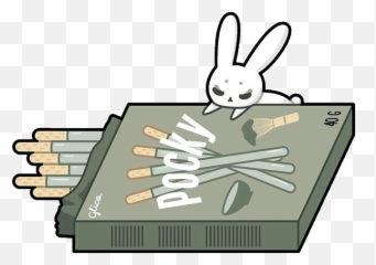 Pocky Matcha Sticker - Domestic Rabbit Emoji,Matcha Emoji