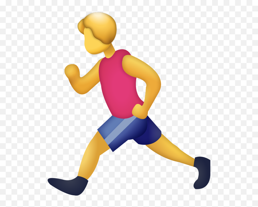 Iphone Emojis - Iphone Running Man Emoji,Free Emoji Clipart