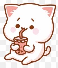 Kawaii Cat Bubble Tea Tank Top Emoji,Boba Emoji Html
