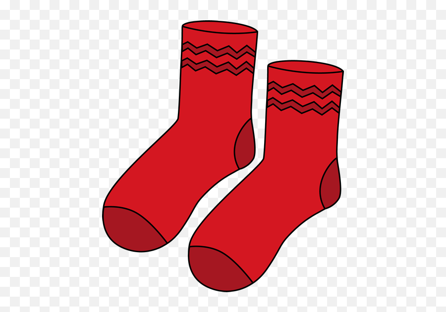 Red Clipart Cute Borders Vectors Animated Black And White - Pair Of Socks Cartoon Emoji,Beaver Emoji