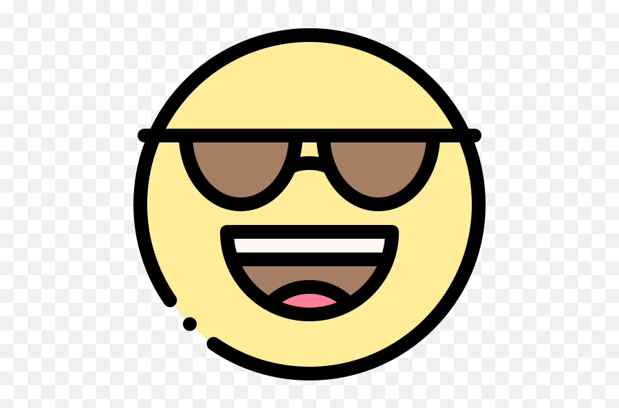 Cool - Free Smileys Icons Emoji,Cool Emoji With Sunglasses