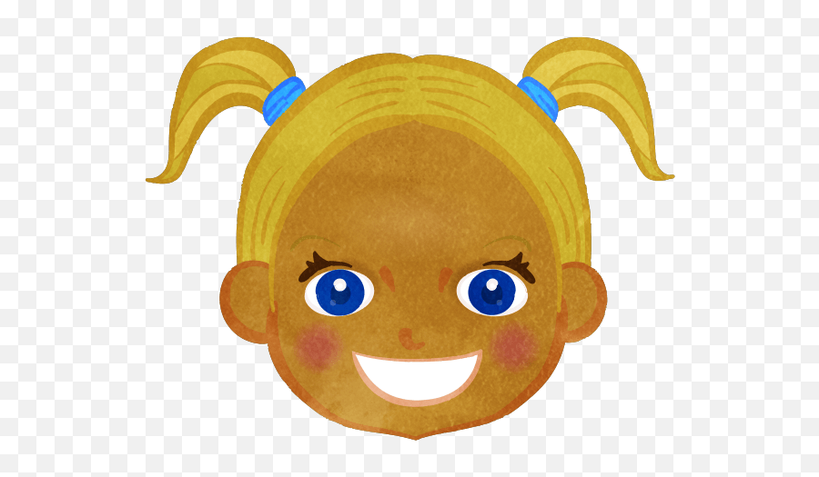 Twin Tail Girl Face Only - Cute2u A Free Cute Illustration Emoji,Young Lady Emoji