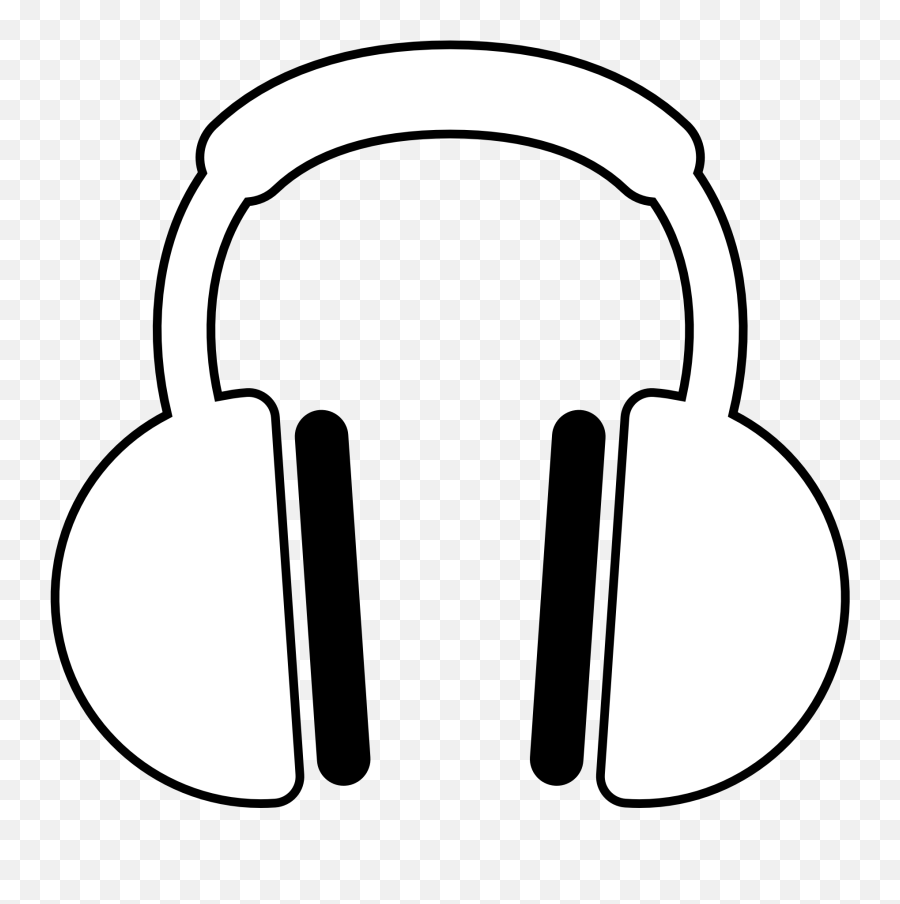Headphone Clipart Tumblr Transparent - Png White Headphones Icon Emoji,Headphones Emoticon