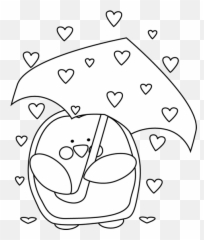 Black And White Raining Valentineu0027s Day Hearts Valentines - Day Emoji,Valentine Emotions