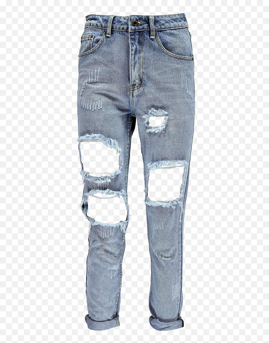Unisex Pants Ripped Rip Jeans Sticker - Jeans Transparent Emoji,Emoji Pants For Girl