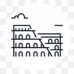 Building Coliseum Colosseum Gladiator History Landmark - Rome Icone Png Emoji,Gladiator Emoji