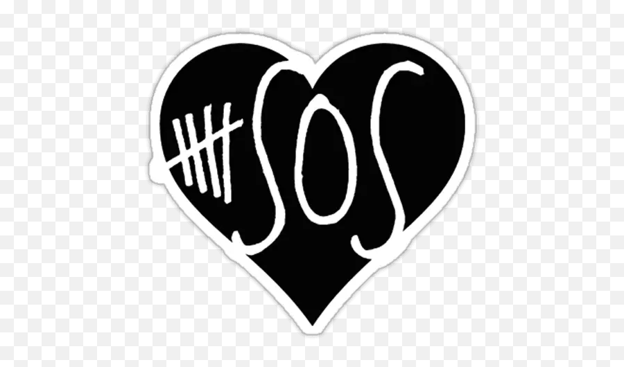 Stickers Set For Telegram - 5 Seconds Of Summer Png Logo Emoji,5sos Symbol Emoji