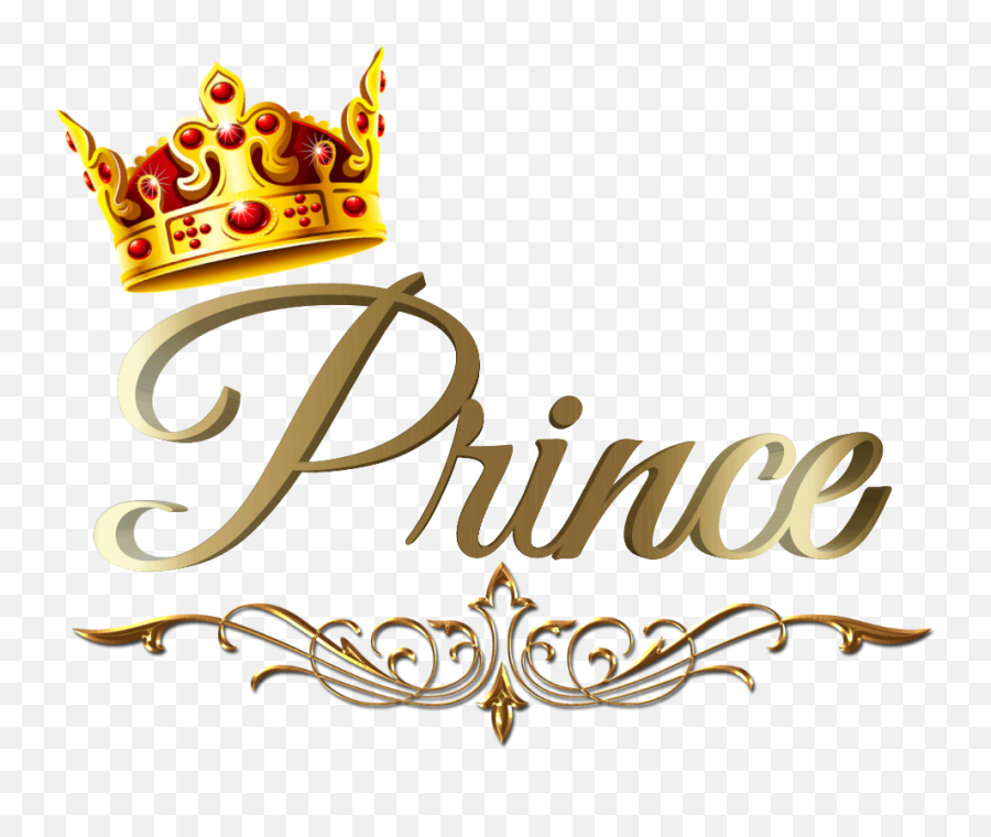 Prince Príncipe Crown Sticker - Gold Princess Text Png Emoji,Prince Crown Emoji