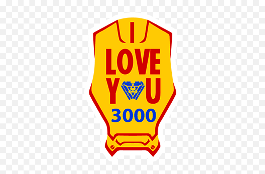 Iron Man I Love You 3000 Sticker - Sticker Mania Language Emoji,I Love You Hand Emoji