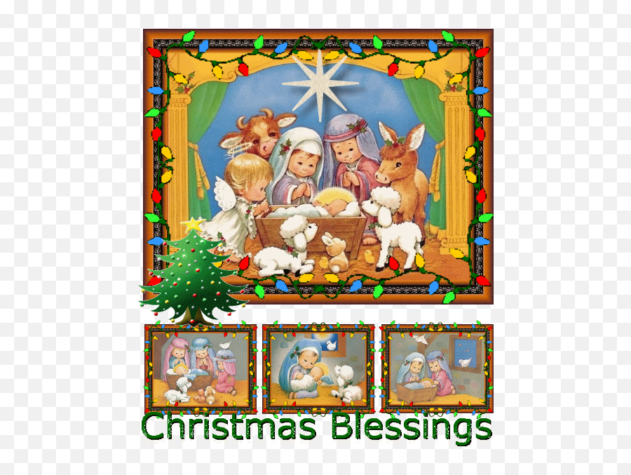 Imagens Animadas De Natal Divertidas E - Nacimiento De Jesus Para Niños Gif Emoji,Emoticons De Natal