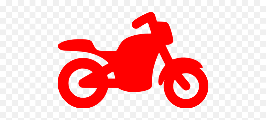 Red Motorcycle Icon - Red Motorcycle Icon Png Emoji,Emoticon Text Motorcycle