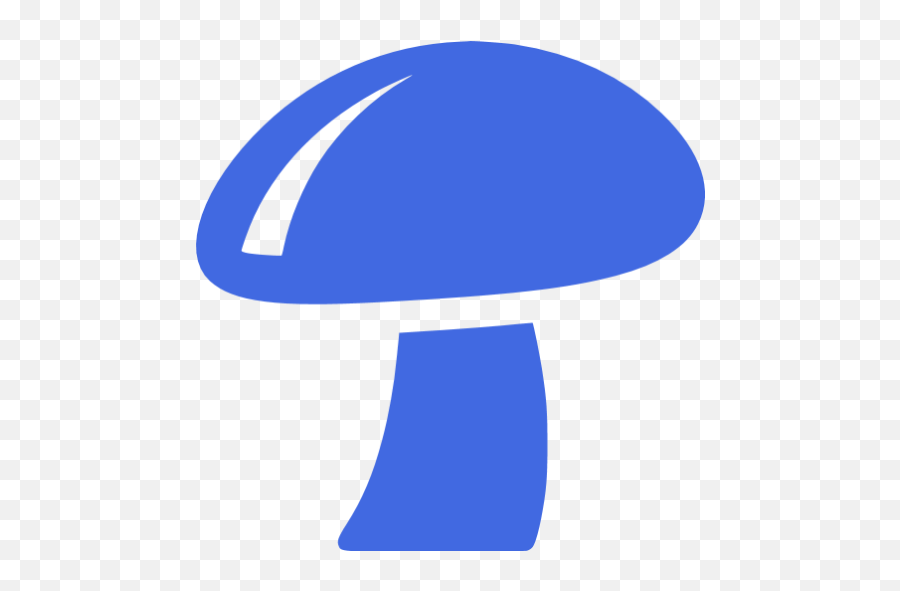 Royal Blue Mushroom Icon - Dot Emoji,French Flag Black Box Mushroom Emoji