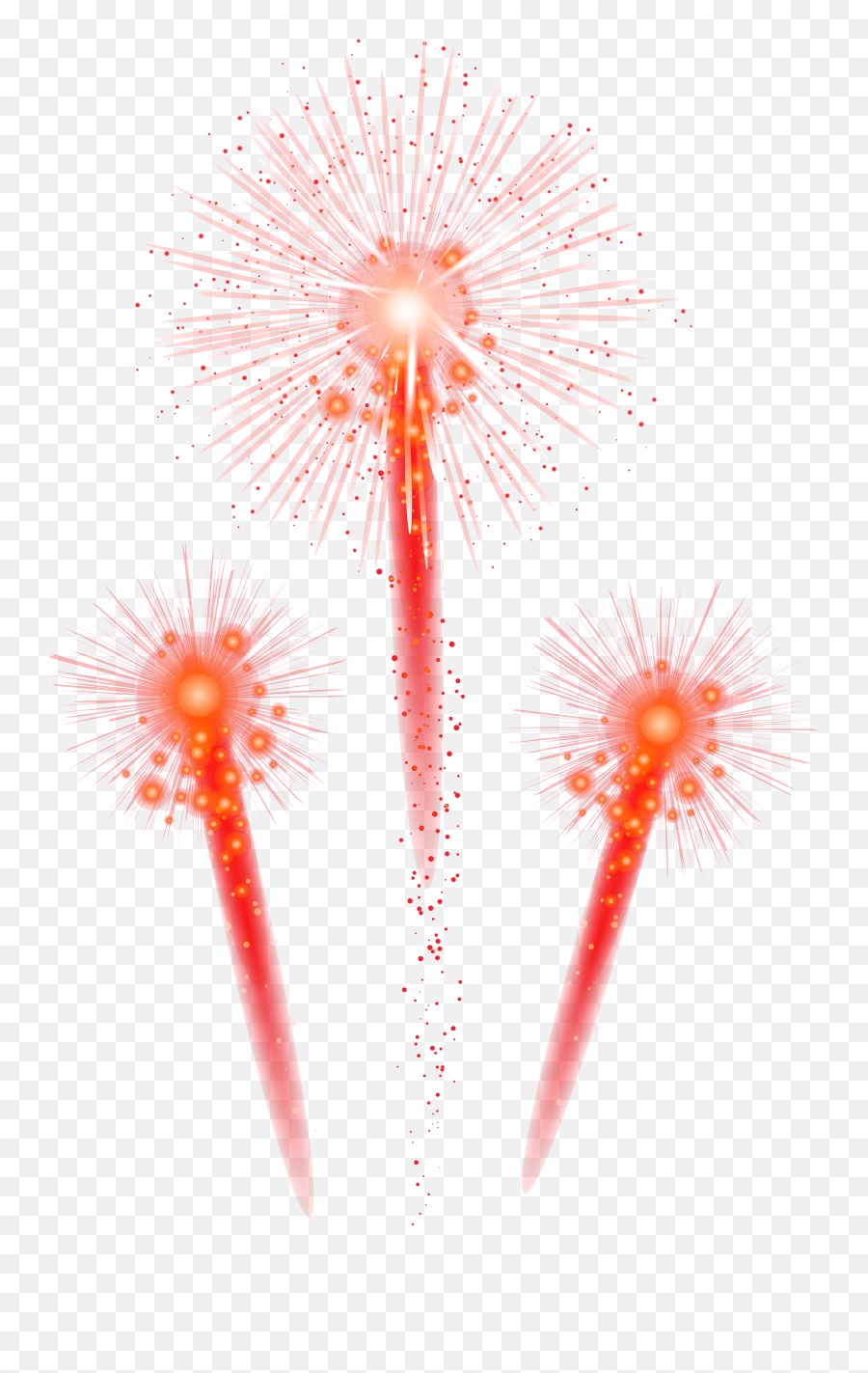 Clipart Fireworks Silhouette Clipart - Red Firework Clip Art Transparent Emoji,Ios Emoticon Fireworks