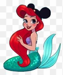 Ariel Sticker By - Cute Princess Ariel Drawing Emoji,Disney Ariel Emojis