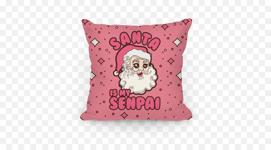 Kawaii Pillows Pillows - Santa Claus Emoji,Christmas Emoji Pillow