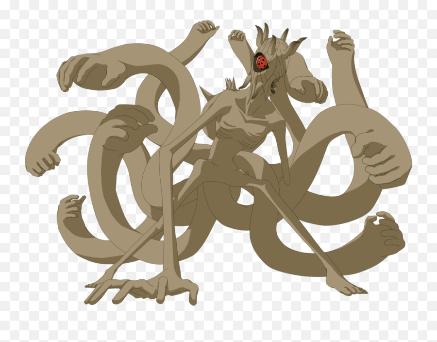 The Tailed Beasts Get Physically Hurt - Ten Tails Juubi Emoji,Six Tails Saiken Emotion