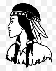 States Woman Clip Art - Clipart Native American Black And White Emoji,Free Native American Emojis