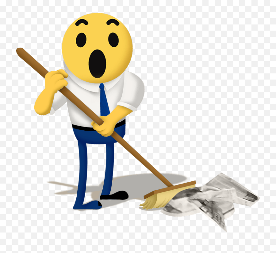 Janitor Clipart Swept Janitor Swept - Broom Emoji,Rake Emoji