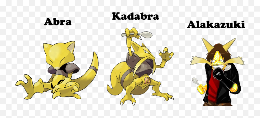 Abra Evolution - Abra Kadabra Pokemon Alakazam Emoji,Best Emotion For Abra