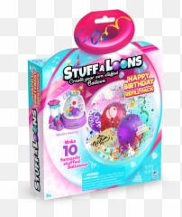 Stuff - Aloons Happy Birthday Refill Pack Lemony Gem Stuffaloons Emoji,Mcdonalds Toys Emojis