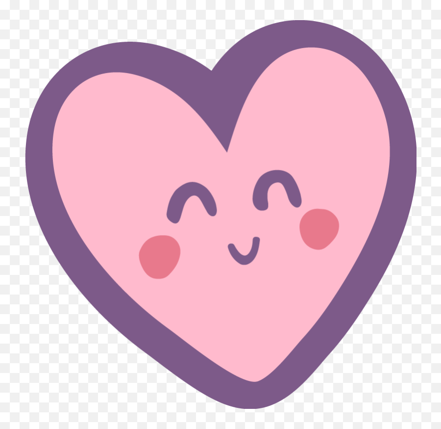Kids Pink Happy Heart Kids Vinyl Carpet - Corazon Infantil Png Emoji,Pink Heart Emoji Vs Yellow Heart
