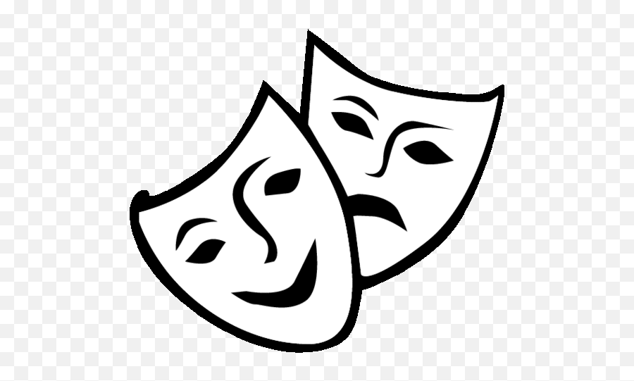 Faces Clipart Drama Mask Faces Drama - Draw A Drama Mask Emoji,Emotion Masks