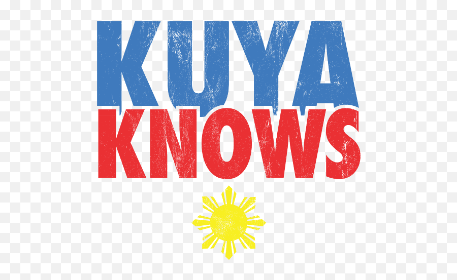 Kuya Knows Filipino Greatest Brother Pinoy Fun Fam Fleece - Word Kuya Emoji,Pinoy Text Emoticons