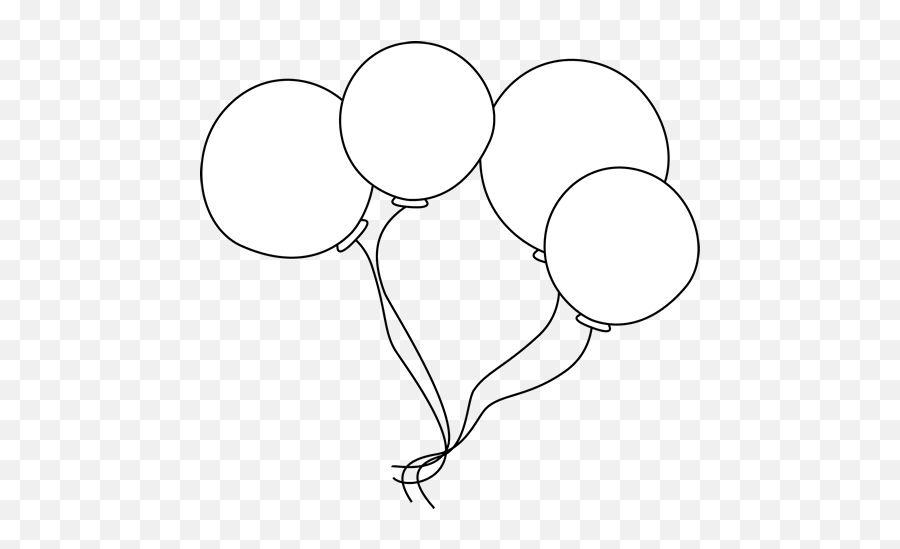 Balloon Clipart Black Background - White Balloons Clipart Balloon My Cute Graphics Black And White Emoji,Balloon Emoji Clipart
