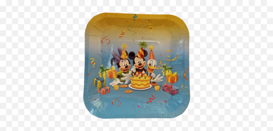 Mickey Minnie Theme Birthday Party - Happy Birthday Emoji,Emoji Paper Plates