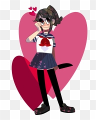 Download Yandere Simulator Red Pink - Transparent Yandere Simulator Heart Emoji,Yandere Emoji