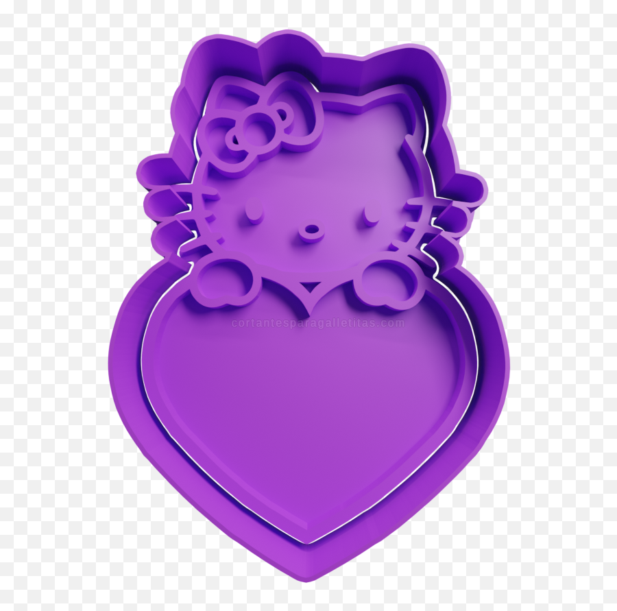 Hello Kitty Sosteniendo Un Corazón Emoji,Mas Cortante Que Una Mano De Emoticon